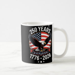 Vintage 250 Years American 1776-2026 250th Coffee Mug