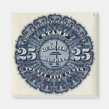 Vintage 25c Beer Revenue Stamp Magnet