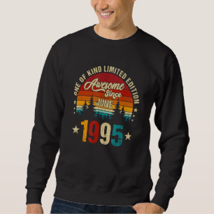 Vintage 27th Birthday Awesome Since June 1995 Epic Sweatshirt