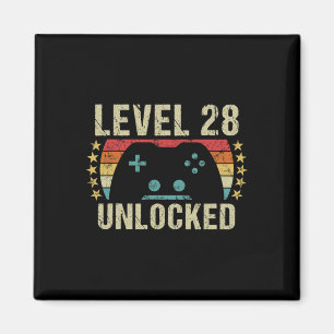 Vintage 28th Birthday Gift 28 Year Old Boy Girl Ga Magnet