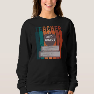 Vintage 2nd Grade Teacher Sweatshirt