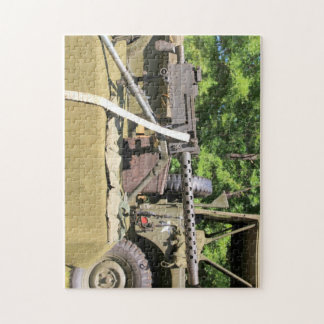 Vintage 30 Calibre Machine Gun And A Cloth Belt Jigsaw Puzzle