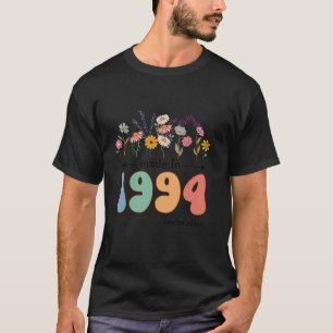 Vintage 30 Years Old Made in 1994 Wildflowers 30th T-Shirt