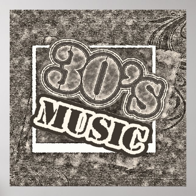 Vintage 30's Music - Poster (Front)