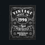 Vintage 35th Birthday Decorations Men Funny 1990 3 Fleece Blanket<br><div class="desc">Vintage 35th Birthday Decorations Men Funny 1990 35 Birthday T-shirt.png</div>