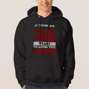Vintage 36 Years Old Funny 36th Birthday Gift Hoodie