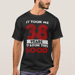 Vintage 38 Years Old Funny 38th Birthday Gift T-Shirt