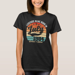 Vintage 38th Birthday Legends Were Born In July 19 T-Shirt