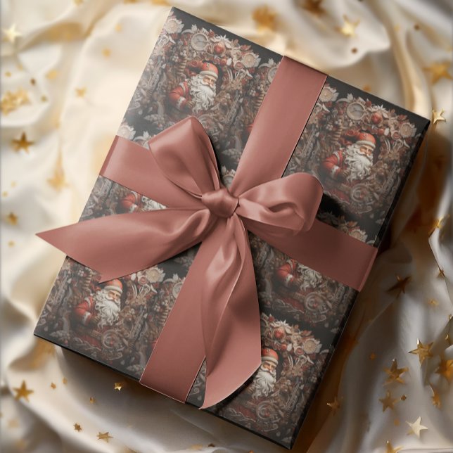 Vintage 3D Santa  Wrapping Paper (Creator Uploaded)