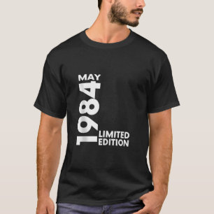 Vintage 40 Birthday I Limited Edition May 1984 Tan T-Shirt