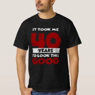 Vintage 40 Years Old Funny 40th Birthday Gift T-Shirt