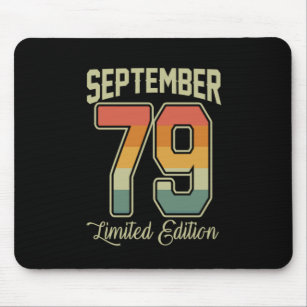 Vintage 40th Birthday September 1979 Sports Gift Mouse Pad