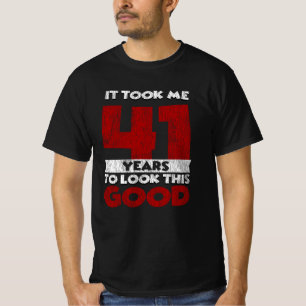 Vintage 41 Years Old Funny 41st Birthday Gift T-Shirt