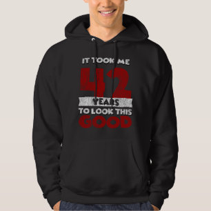 Vintage 42 Years Old Funny 42nd Birthday Gift Hoodie