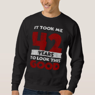Vintage 42 Years Old Funny 42nd Birthday Gift Sweatshirt