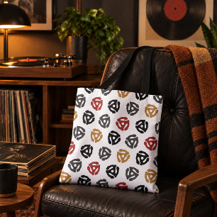 Vintage 45 RPM Vinyl Record Tote Bag – Retro Music