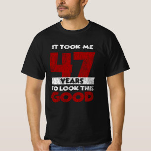 Vintage 47 Years Old Funny 47th Birthday Gift T-Shirt