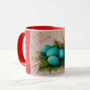 Vintage 4 Eggs Easter Holiday Mug