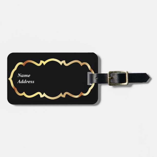 Vintage 4 Luggage Tag Options (Front Horizontal)
