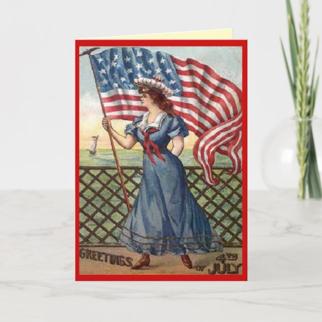 Vintage 4th of July Card (Front)