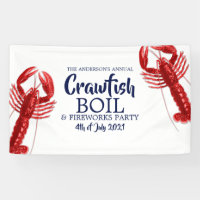 Vintage 4th of July Crawfish Boil Summer Party