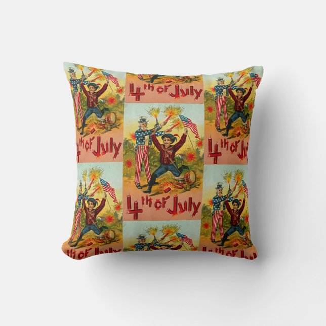 Vintage 4th of July Cushion (Front)