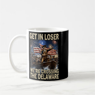 Vintage 4th Of July Get In Crossing The Delaware 3 Coffee Mug