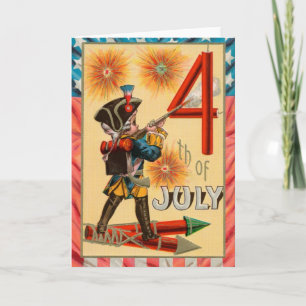Vintage 4th of July Greeting Card