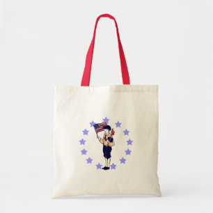 Vintage 4th of July Patriotic Art Tote Bag