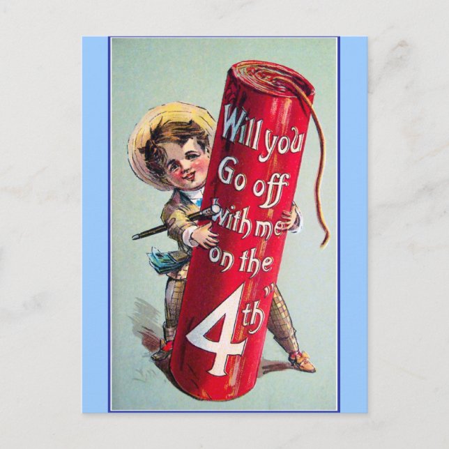 Vintage 4th of July Postcard (Front)