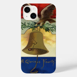 Vintage 4th of July with Eagle and Liberty Bell Case-Mate iPhone 14 Case