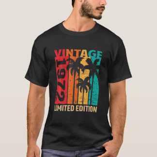 Vintage 50 Birthday Men 1972 Bday 50Th Birthday 50 T-Shirt