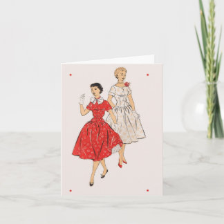 Vintage 50s Fashion note cards