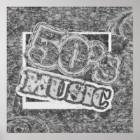 Vintage 50's Music - Poster