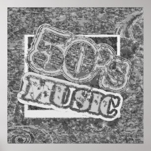 Vintage 50's Music - Poster