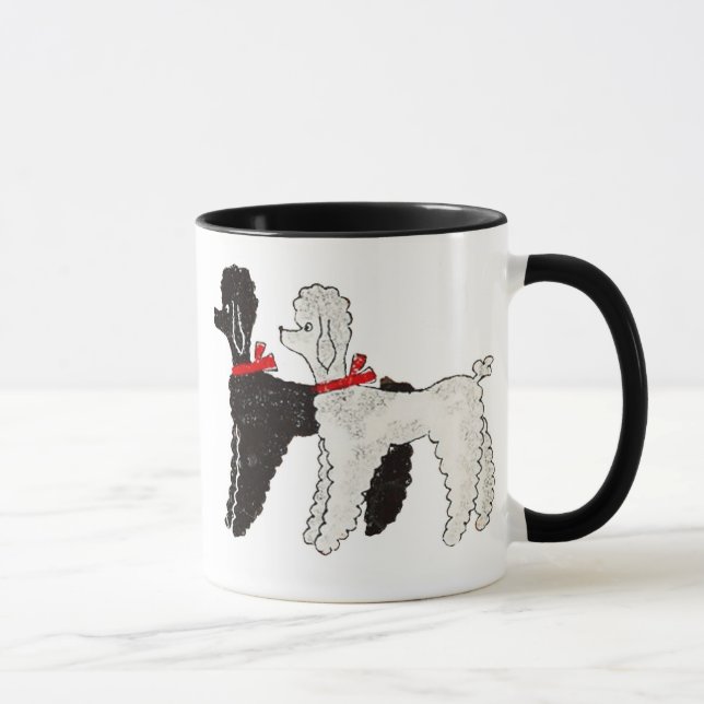 Vintage 50's Poodle Mug (Right)