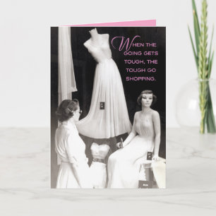 Vintage 50's Shopper: You Got This! Encouragement Card