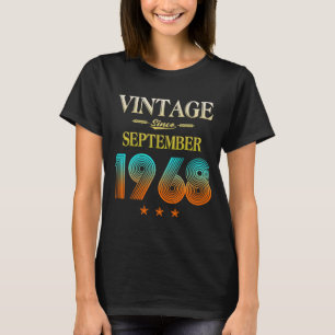 Vintage 50th Birthday Born In Made In September 19 T-Shirt