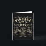 Vintage 50th Birthday Decorations Men Funny 1975 5 Card<br><div class="desc">Vintage 50th Birthday Decorations Men Funny 1975 50 Birthday T-shirt.png</div>