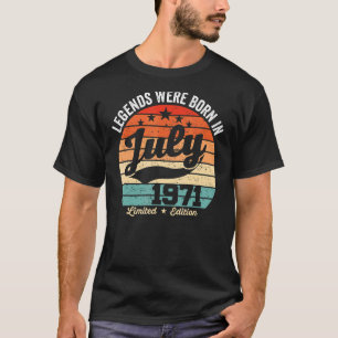 Vintage 51th Birthday Legends Were Born In July 19 T-Shirt