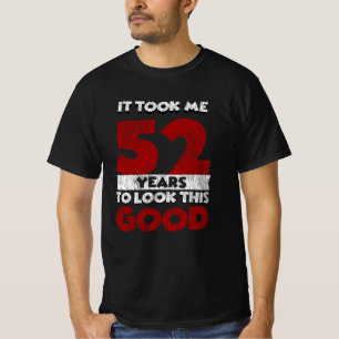 Vintage 52 Years Old Funny 52nd Birthday Gift T-Shirt