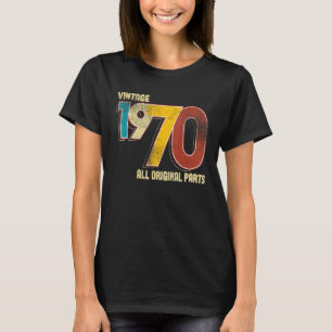 Vintage 53 Birthday Decorations Men 53th BDay 1970 T-Shirt
