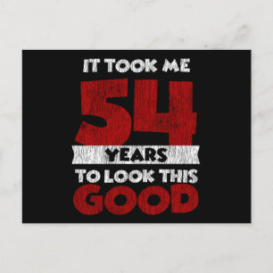 Vintage 54 Years Old Funny 54th Birthday Gift Postcard