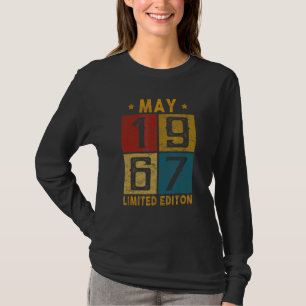 Vintage 55th Birthday May 1967 Born In 1967 55 Yrs T-Shirt