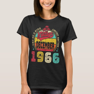 Vintage 56th Birthday Awesome Since December 1966 T-Shirt
