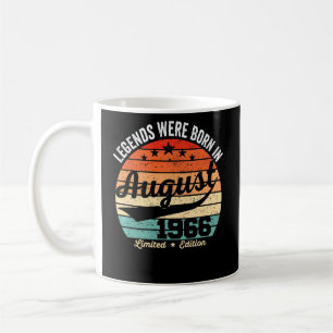 Vintage 56th Birthday Legends Were Born In August  Coffee Mug