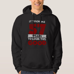 Vintage 57 Years Old Funny 57th Birthday Gift Hoodie