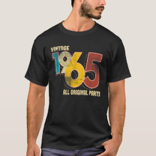 Vintage 58 Birthday Decorations Men 58th BDay 1965 T-Shirt