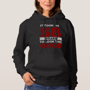 Vintage 58 Years Old Funny 58th Birthday Gift Hoodie