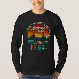 Vintage 58th Birthday Awesome Since June 1964 Epic T-Shirt